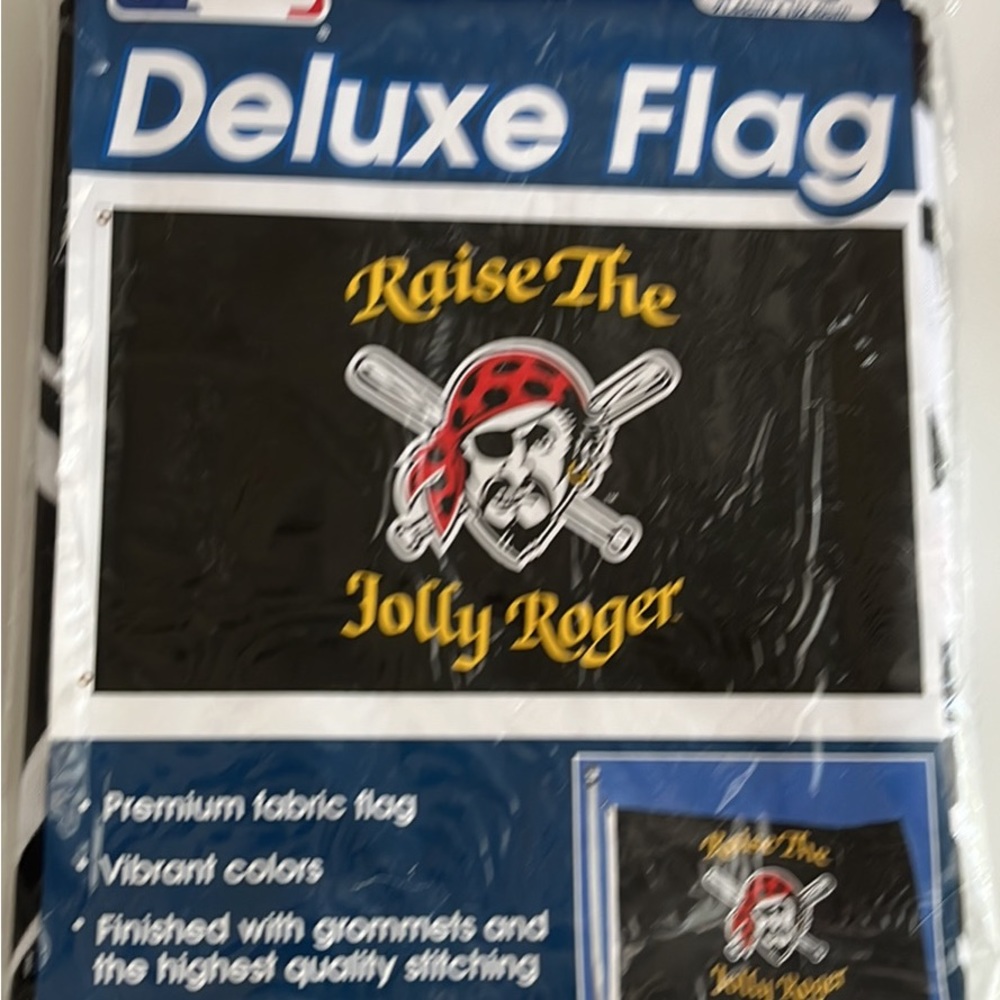 Raise the Jolly Roger deluxe flag